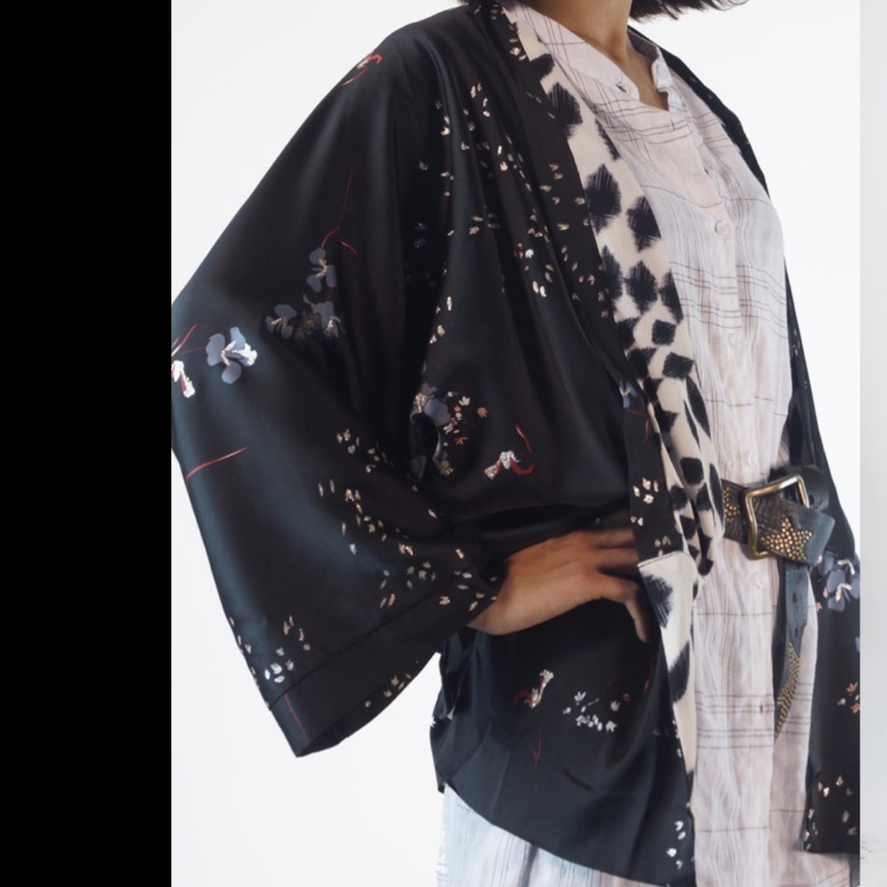 NU New York Kimono Polka Jacket OS
